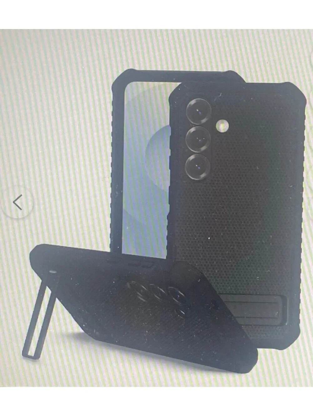 Onn Rugged Kickstand Case for Samsung Galaxy S25 Black